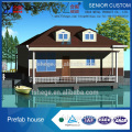 Prefabricated villa with steel fence